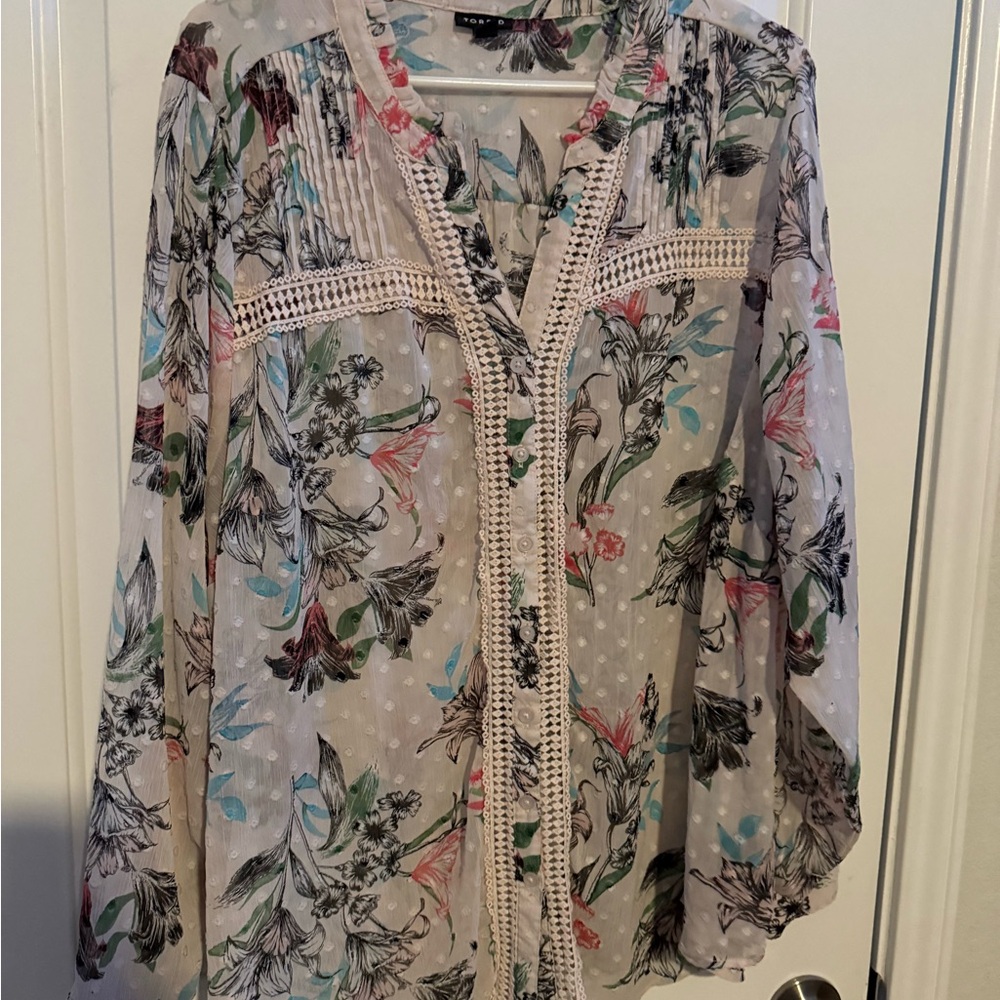 Floral Sheer Blouse